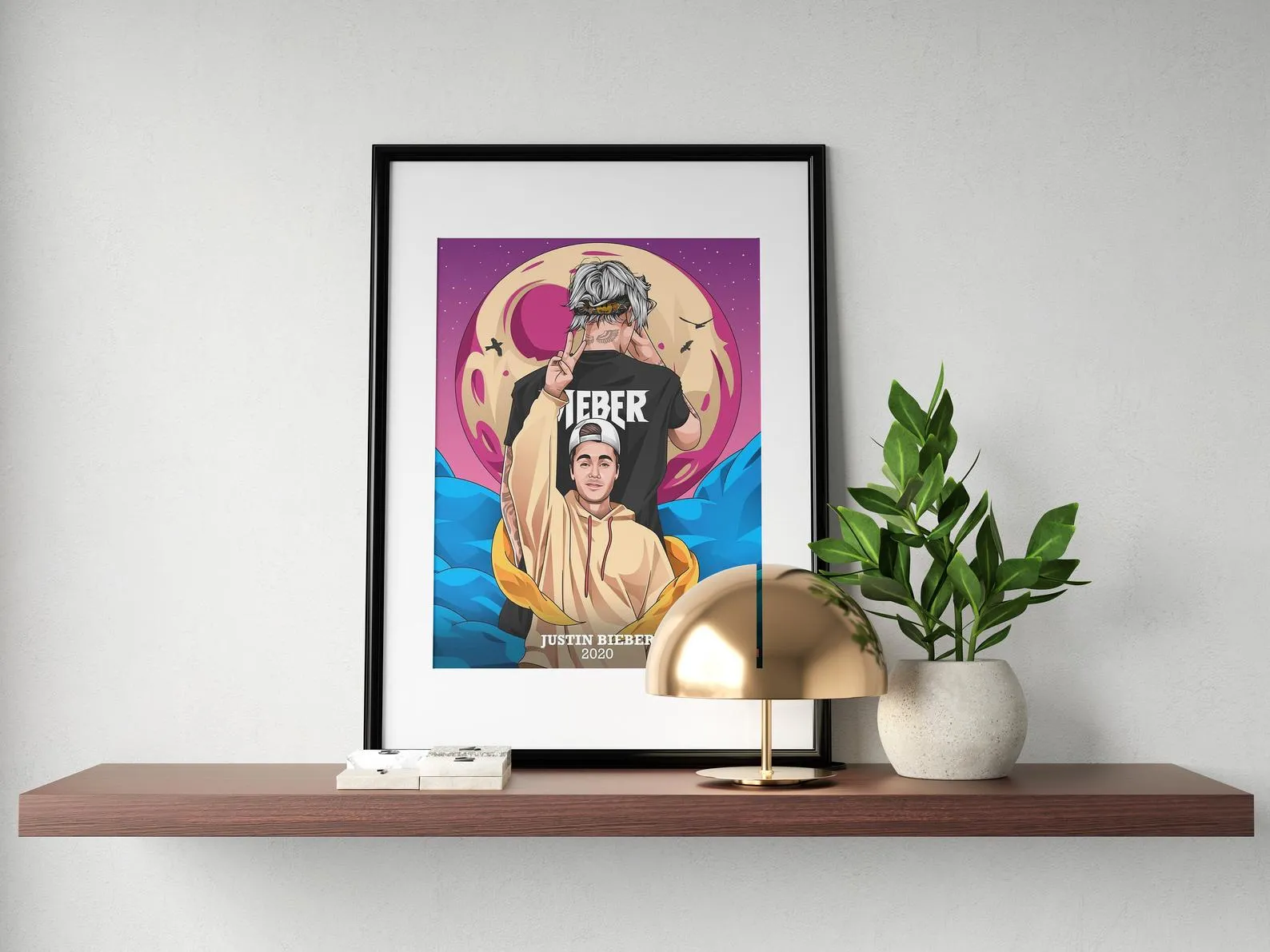 Justin Bieber 2020 Poster, Custom Music Print, Music Poster, Custom Poster, Home Decor, Wall Hangings, Pop Star, Singer Print