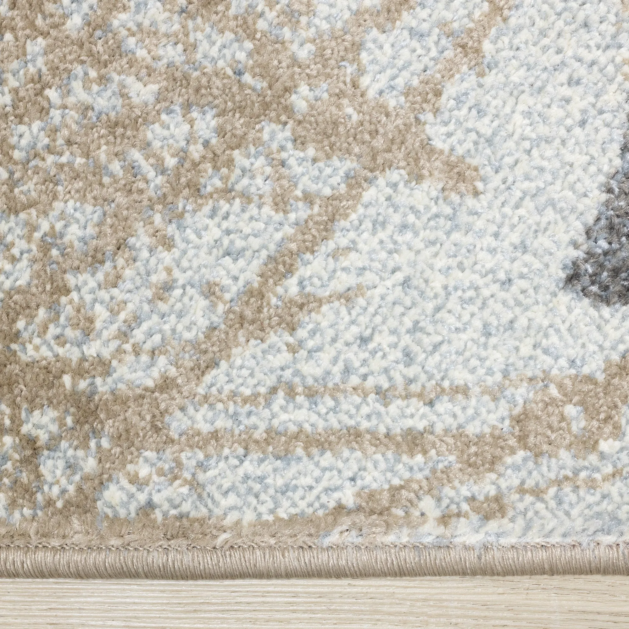 KYLIE Brown, Neutral Plant Rug