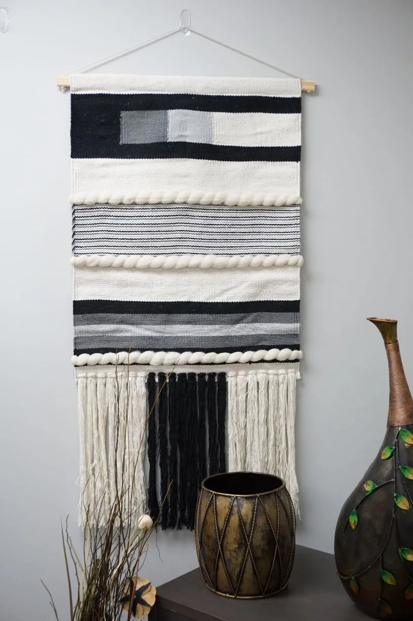 Large Black & White Wall Hanging