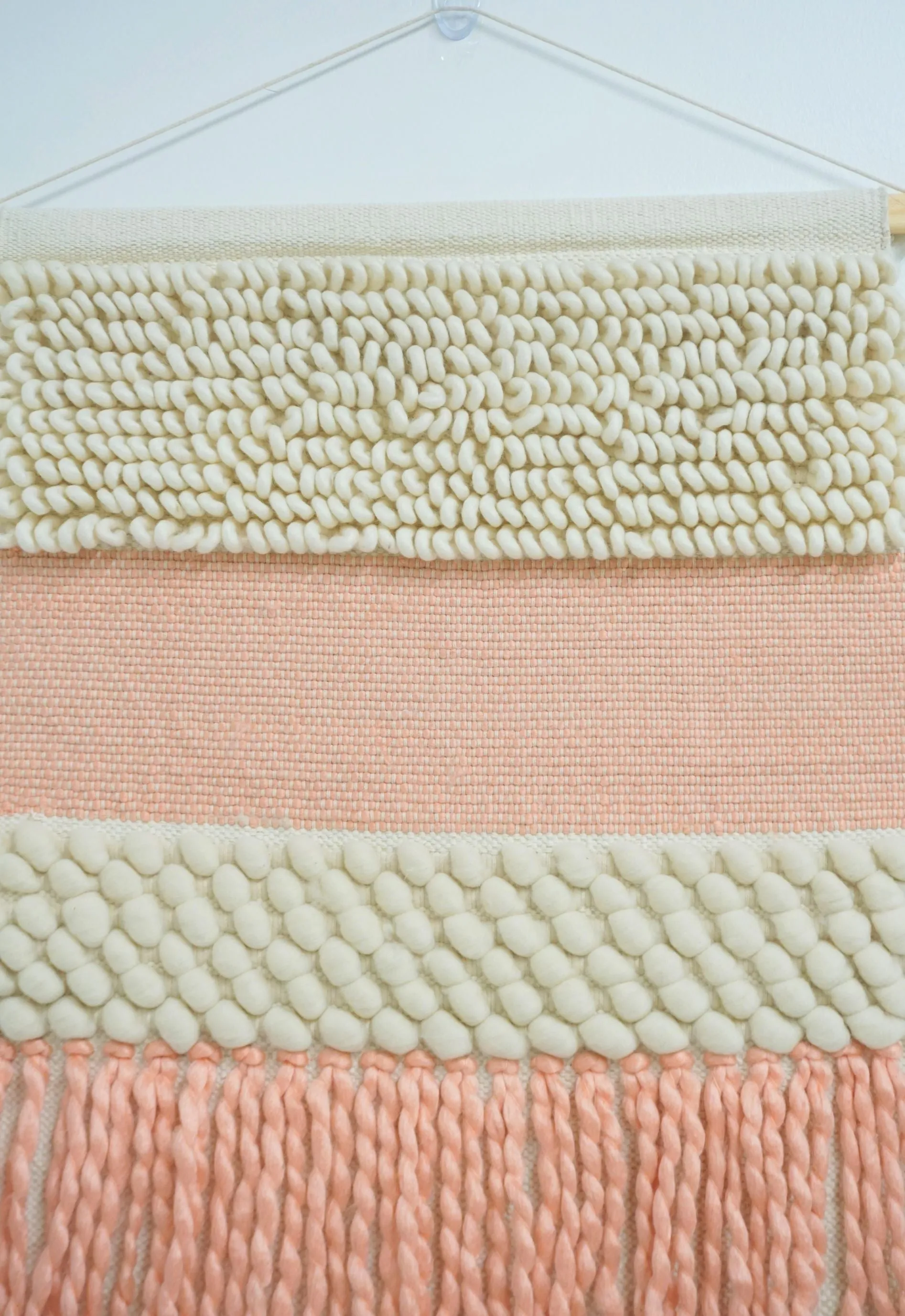 Large Pink & Sand Wall Hanging