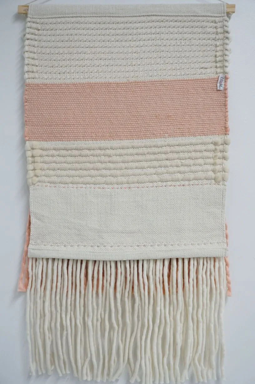 Large Pink & Sand Wall Hanging