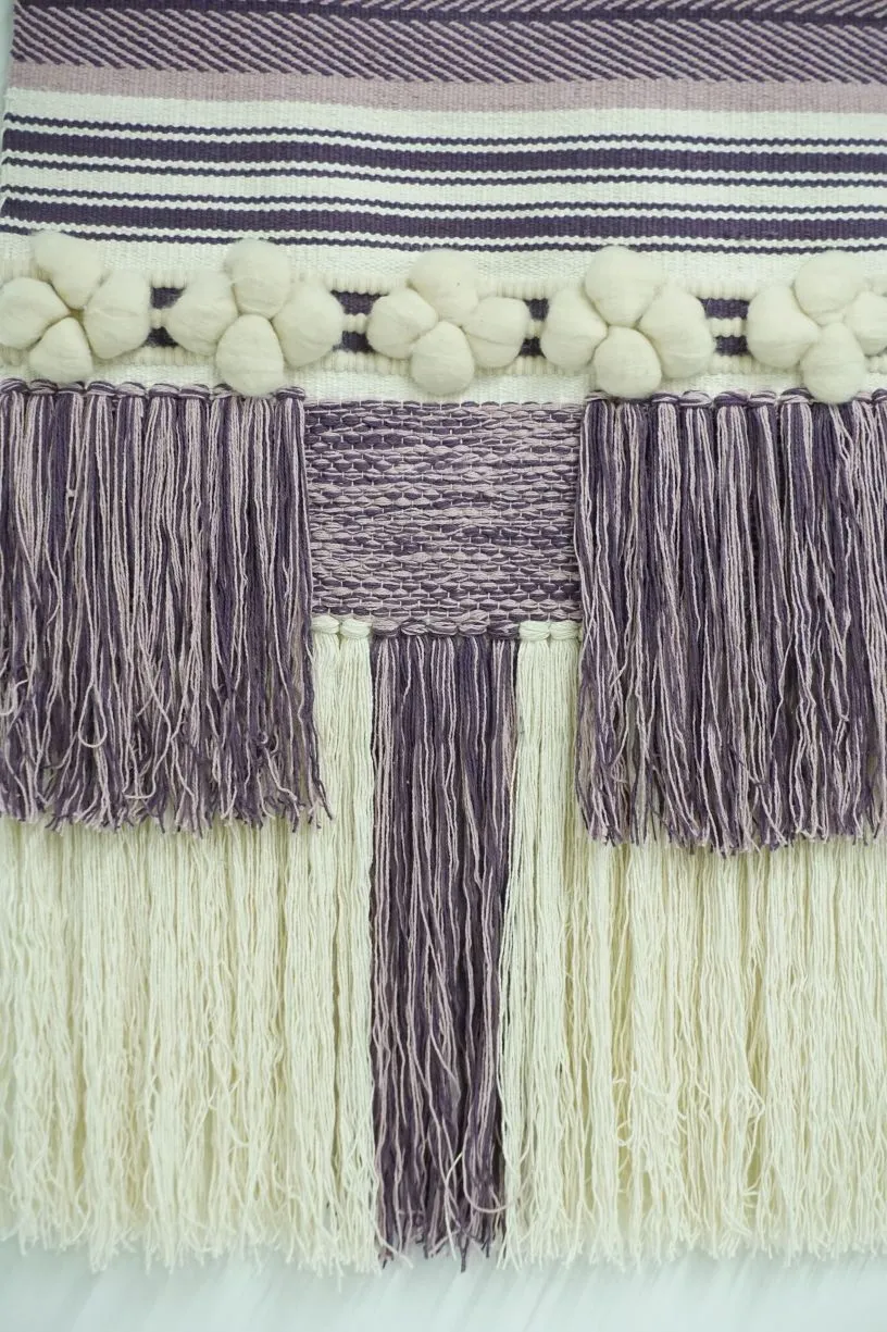 Large Purple Sand Wall Hanging