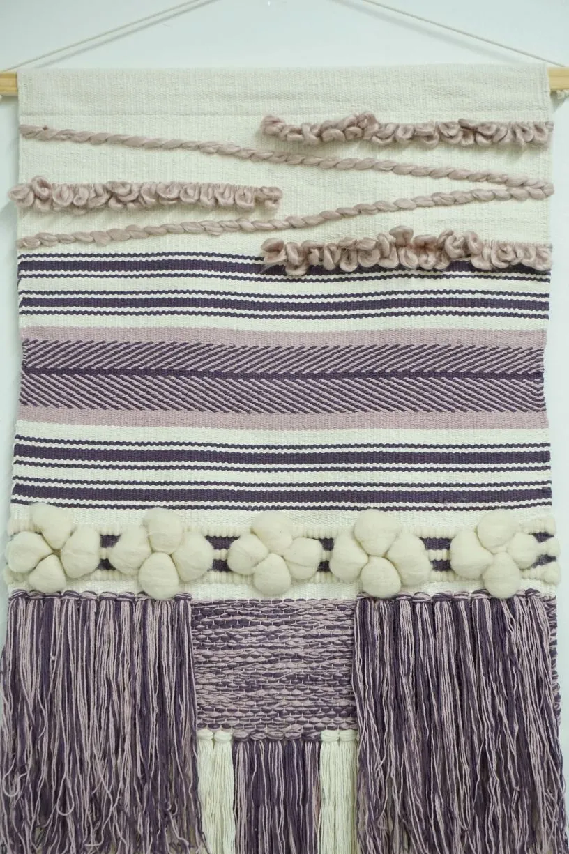 Large Purple Sand Wall Hanging