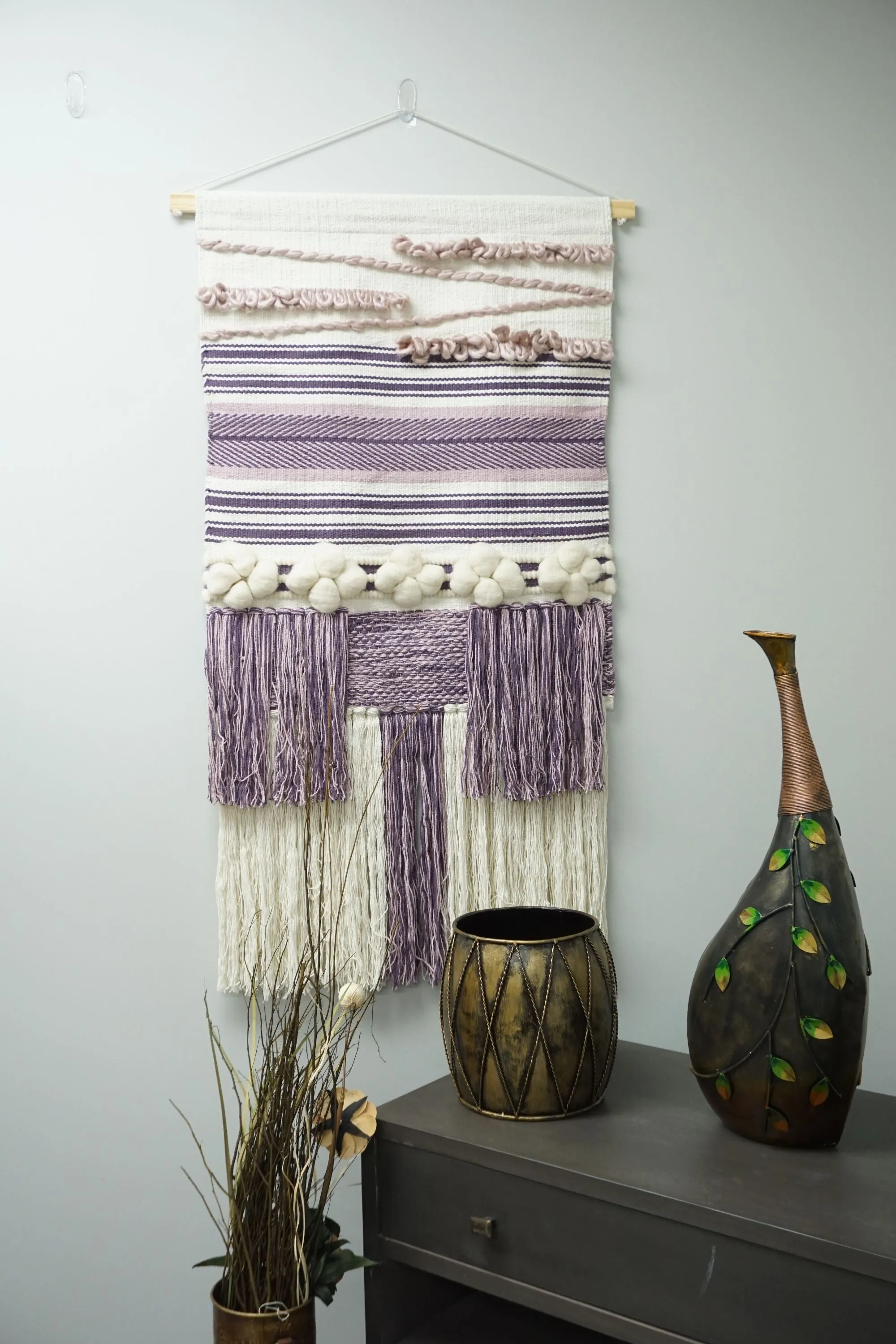 Large Purple Sand Wall Hanging