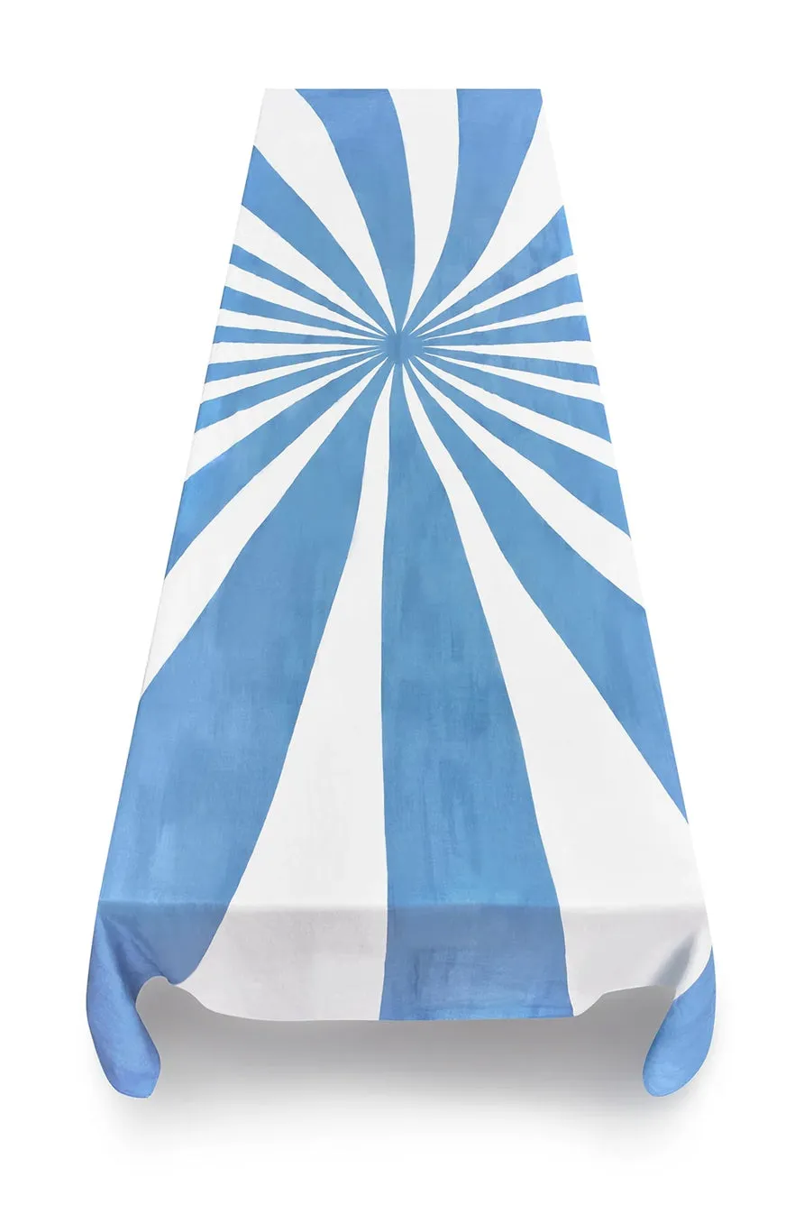 Le Cirque Linen Tablecloth in Blue