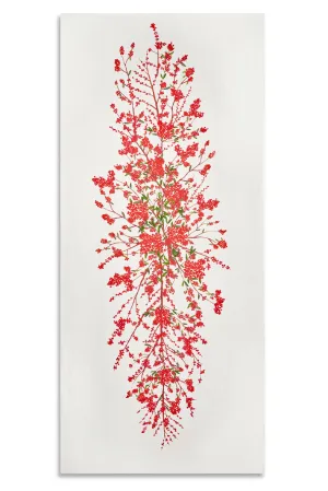 Les Airelles Linen Tablecloth in Red