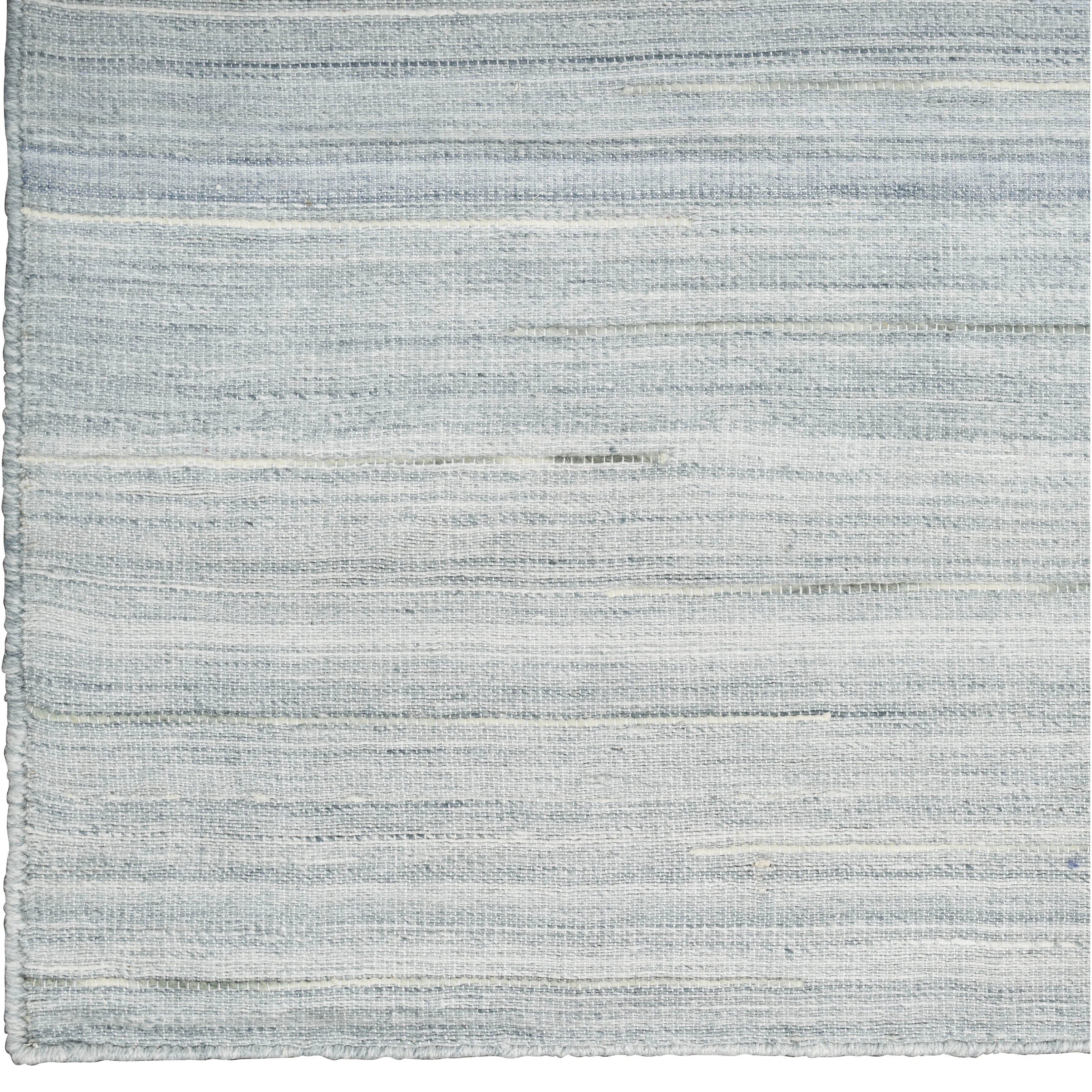 Light Blue Kavya Flatweave Kilim Rug