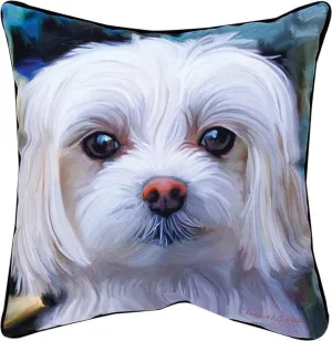 Little Lord Malty Maltese Pillow by Robert McClintock©