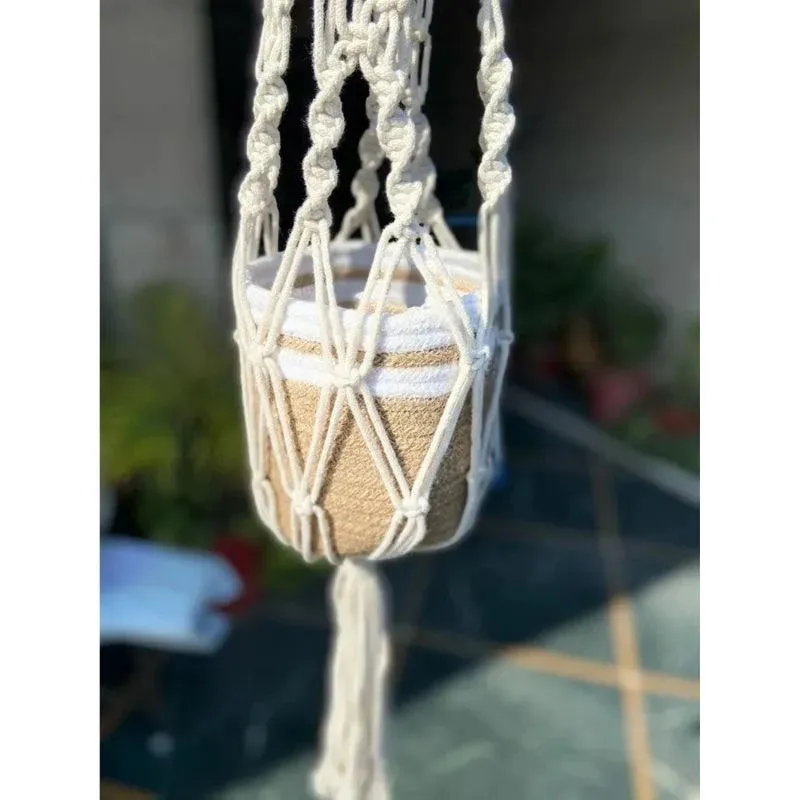 Macrame Plant Hanger | 40 inches | planter is not included