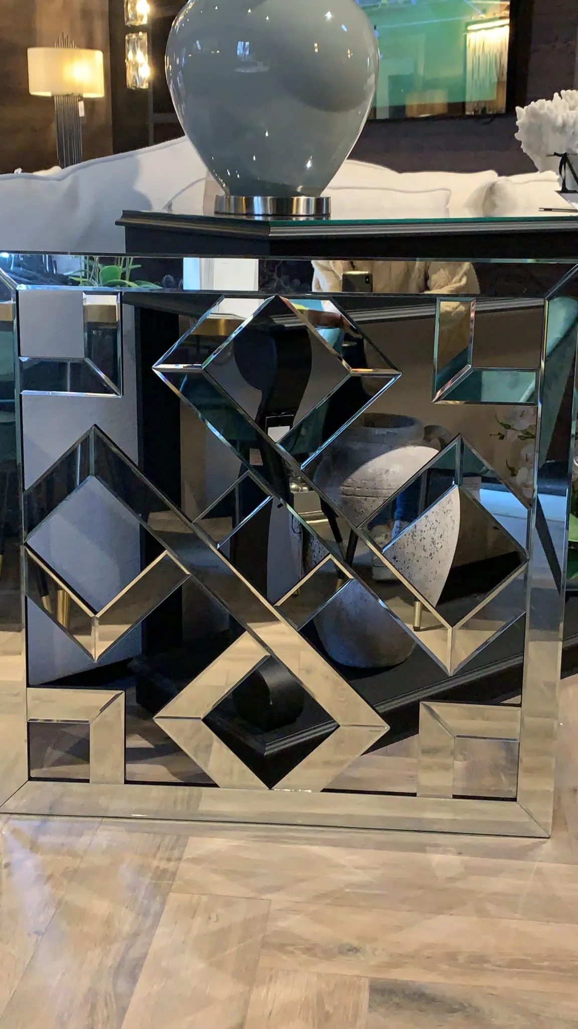 Manhattan large geo mirror reduced  instore purchase to collect