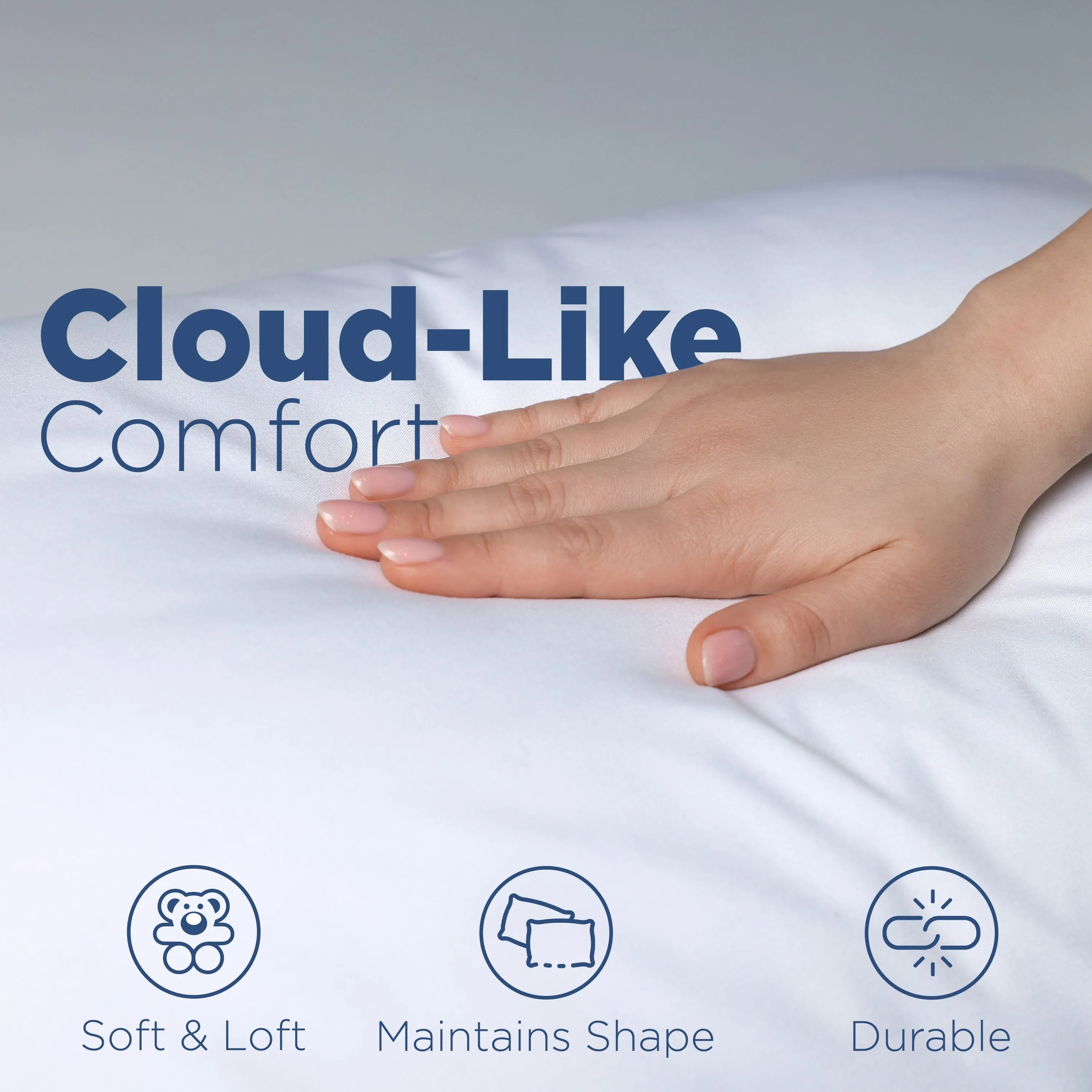Martex T200 Twin Pack White Garnetted Pillow