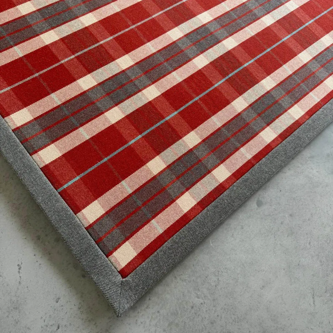 Mary Fraser Rug With Slate Binding