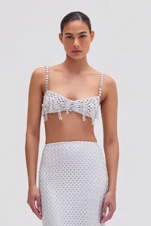 Metallic Macramé Bralette