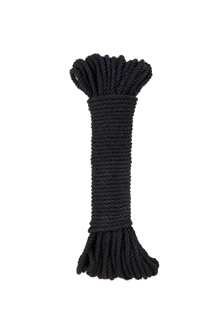 Modern Macramé Cotton Rope Bundles - Black - 5mm