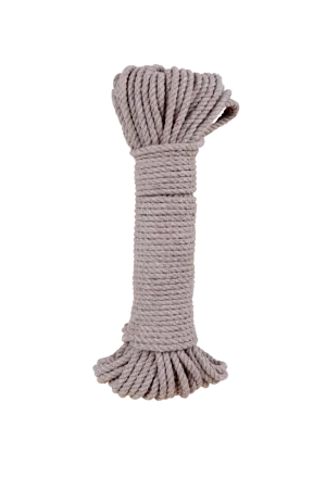 Modern Macramé Cotton Rope Bundles - Light Gray - 5mm