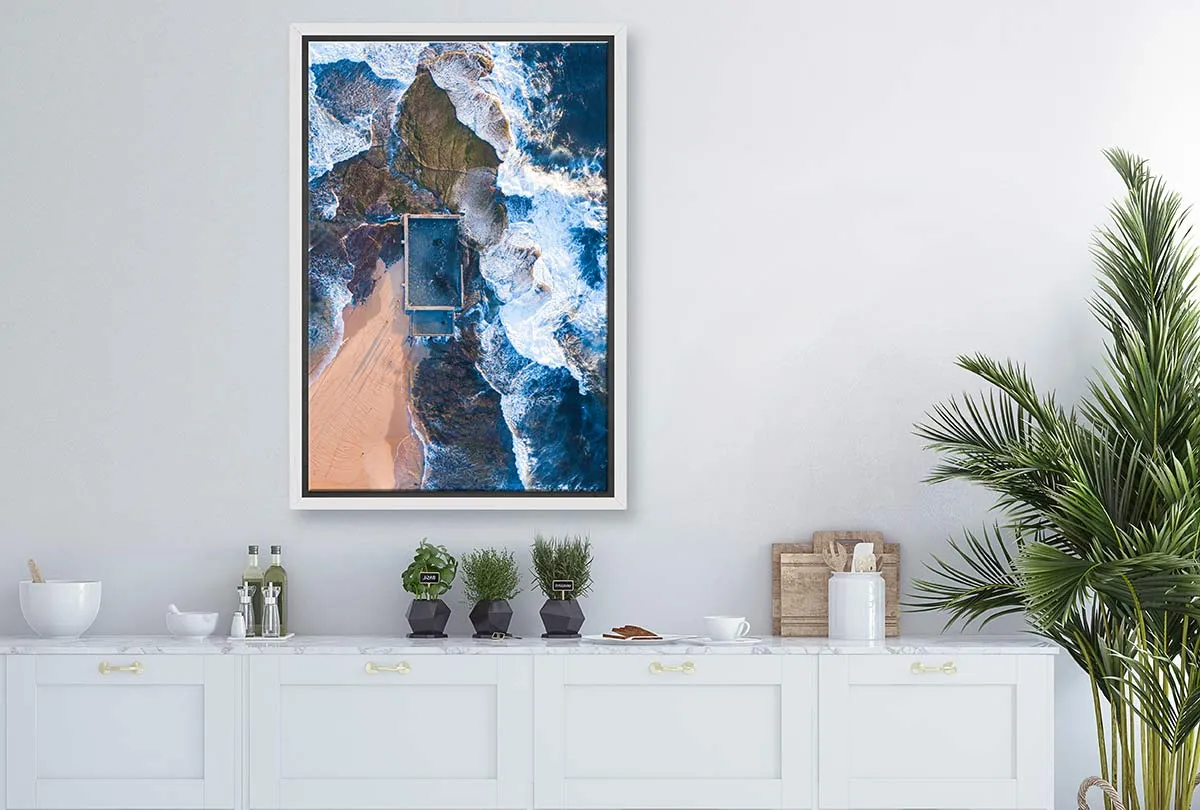 Mona Vale Rock Pool, Australia | Canvas Wall Art Print