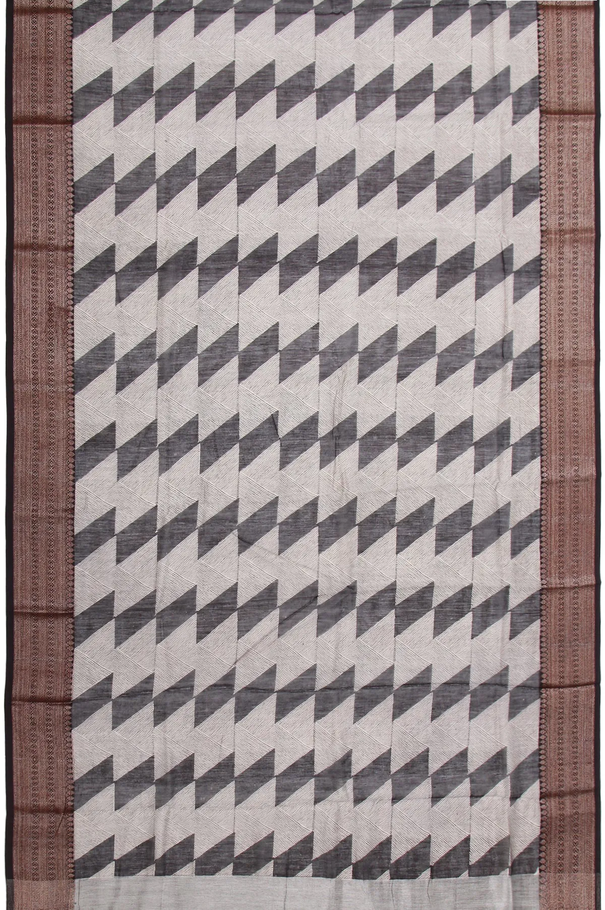 Multicolour Chanderi Cotton Silk Saree with Weave Design Border