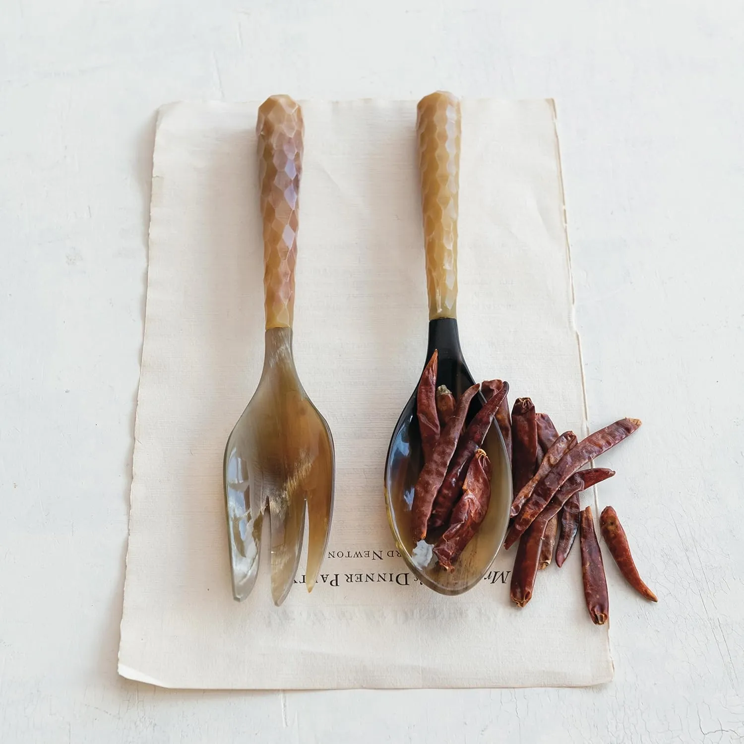 Natural Salad Servers / Set of 2