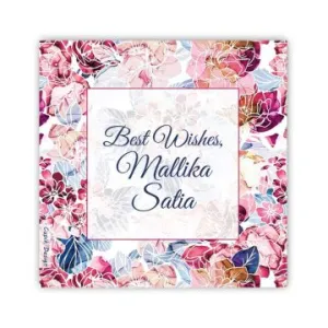 Personalised Fuschia Floral Gift Tags