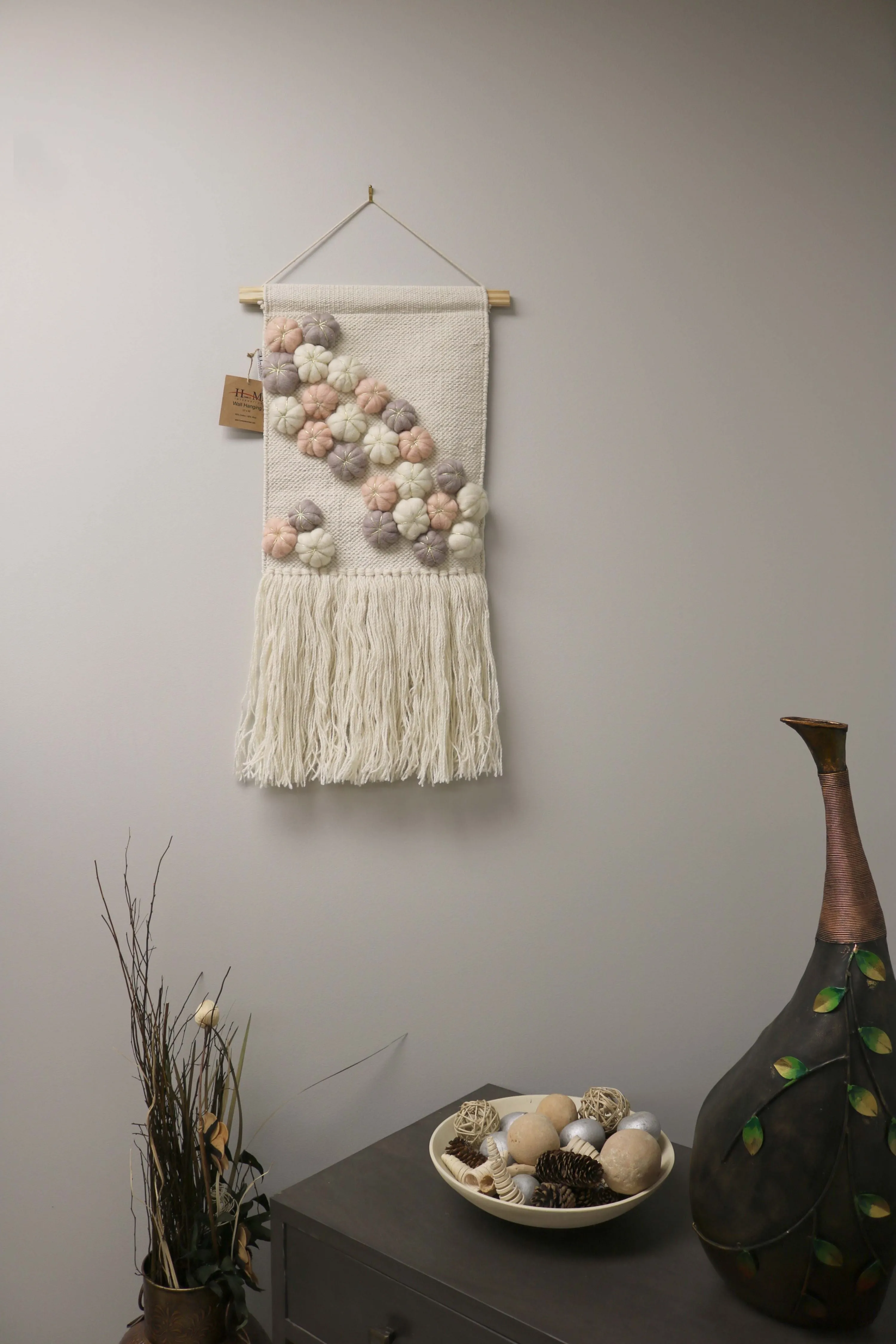 Pink Flower Wall Hanging