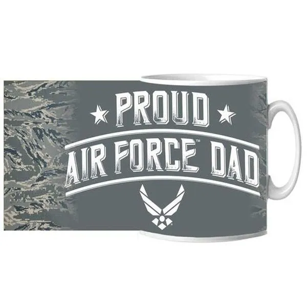Proud Air Force Dad Ceramic Mug 15 oz