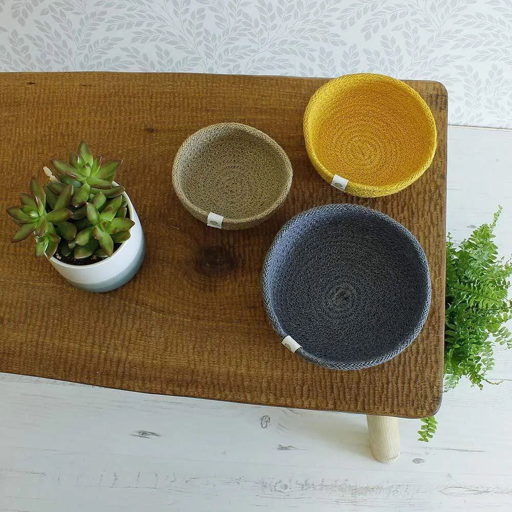 Respiin Jute Mini Bowl Set - Beach