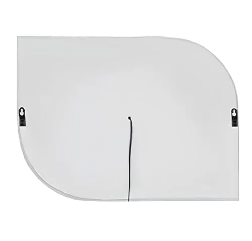 SANIF® Leaf LED Mirror for Bathroom with Touch Sensor || Wall Mounted, Wash Basin, Bedroom & Makeup Room (Size: 18x24 inches, Unframed, 3 Colours Tone, || White Warm Natural Lights.)