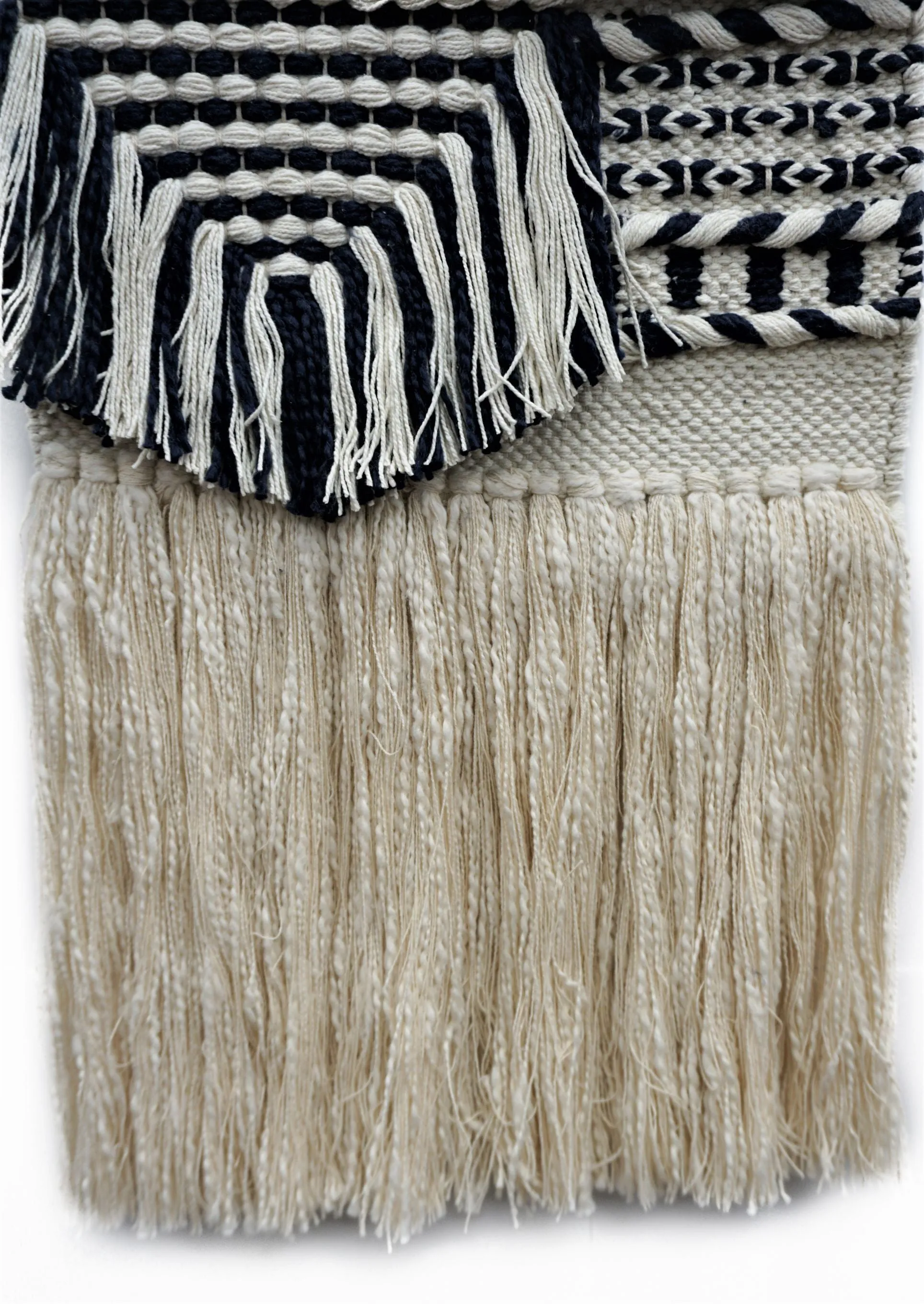 Shaggy Black Wall Hanging