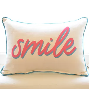 Smile Color Drop Rectangle Pillow