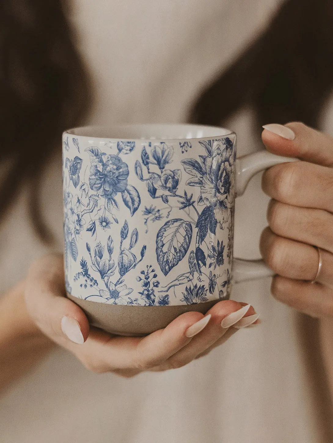 Stoneware Coffee Mug - Blue Delft