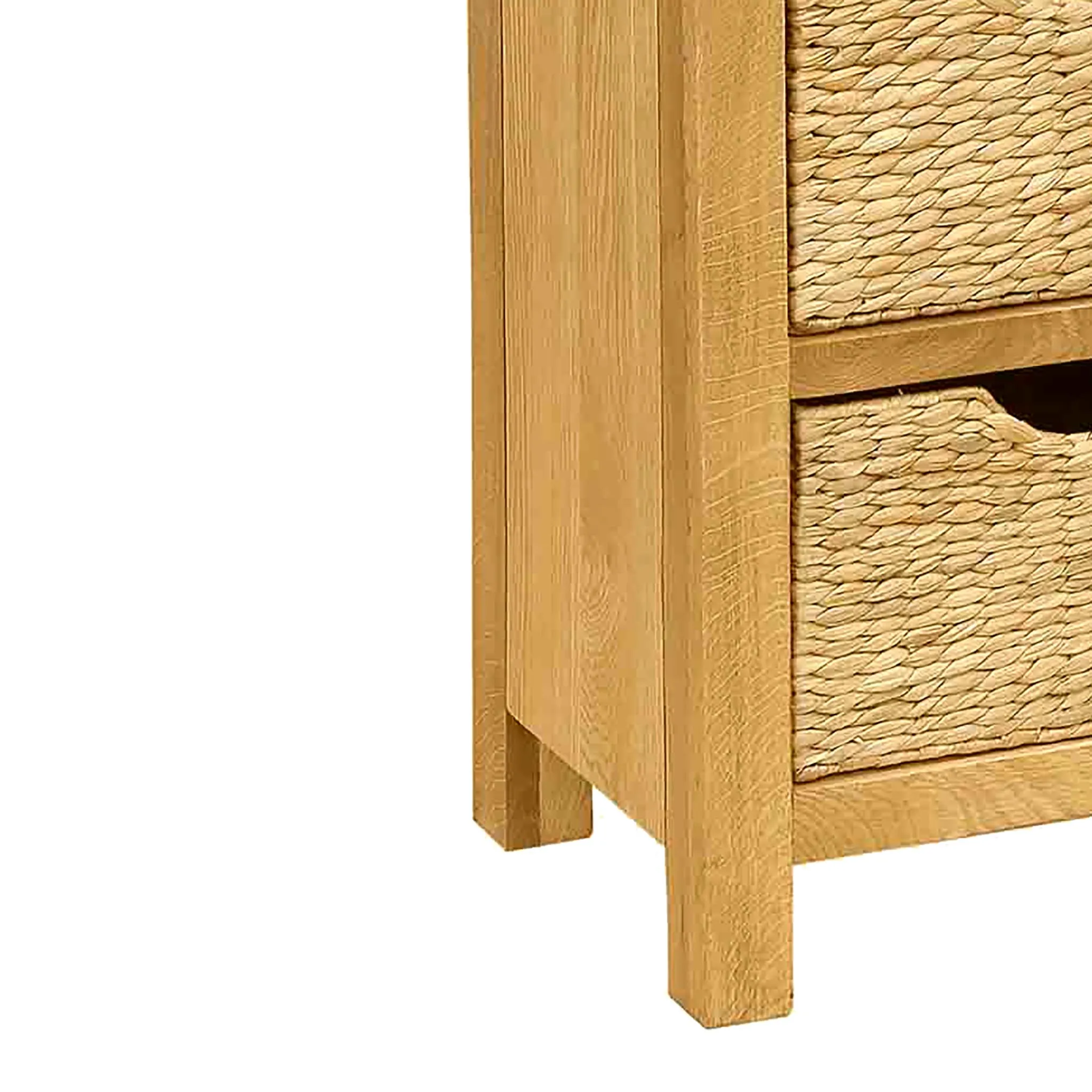 Surrey Oak Tallboy with Baskets