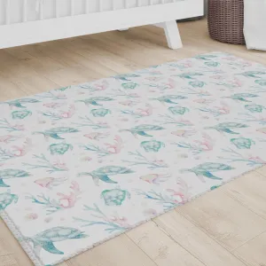 Sweet Sea Turtles Nursery Rug
