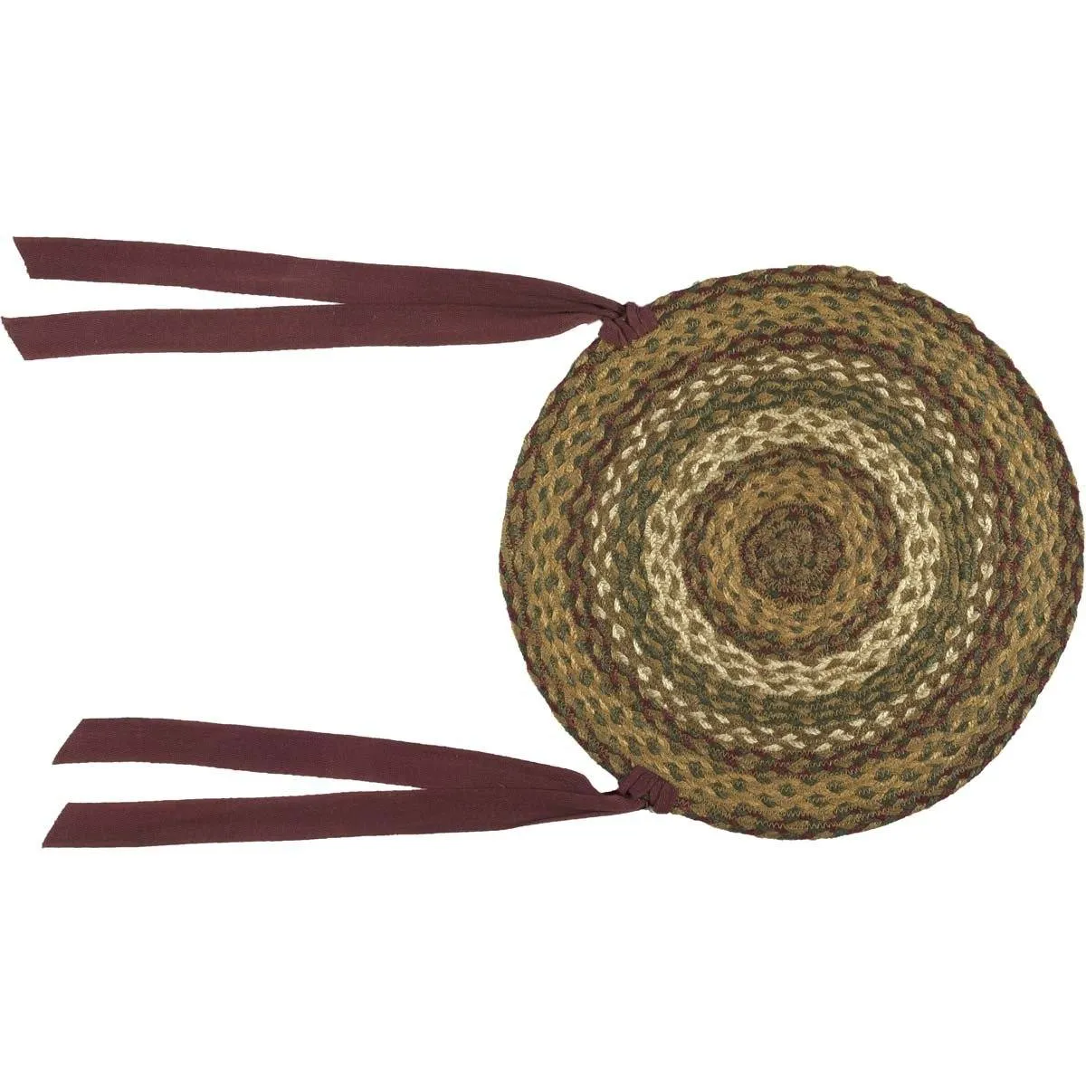 Tea Cabin Braided Chair Pad 15" - Set of 6