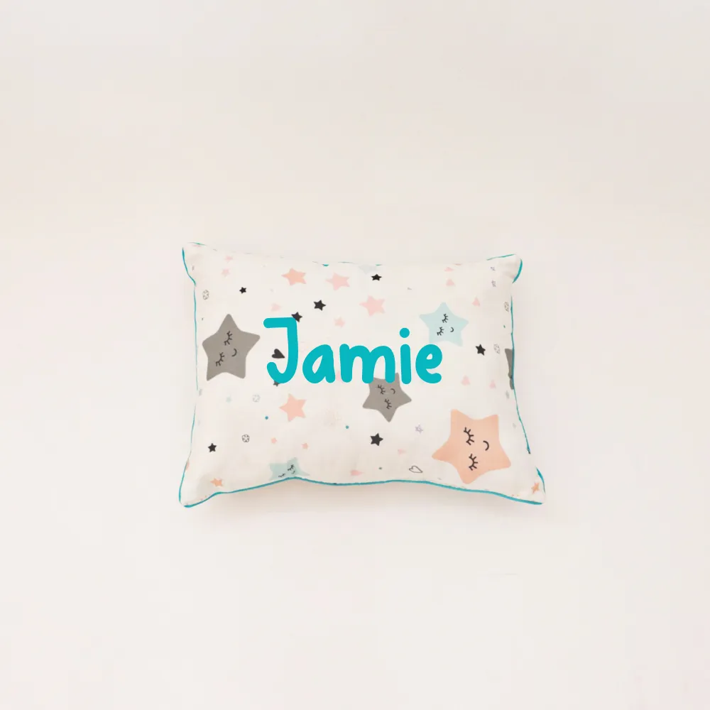 Twinkly Stars- Throw Cushion (Blue)