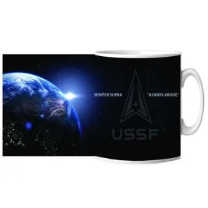 United States Space Force Semper Supra "Always Above" Ceramic Mug 15 oz