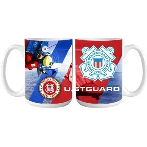 US Coast Guard Helicopter Air Rescue Ceramic Mug
