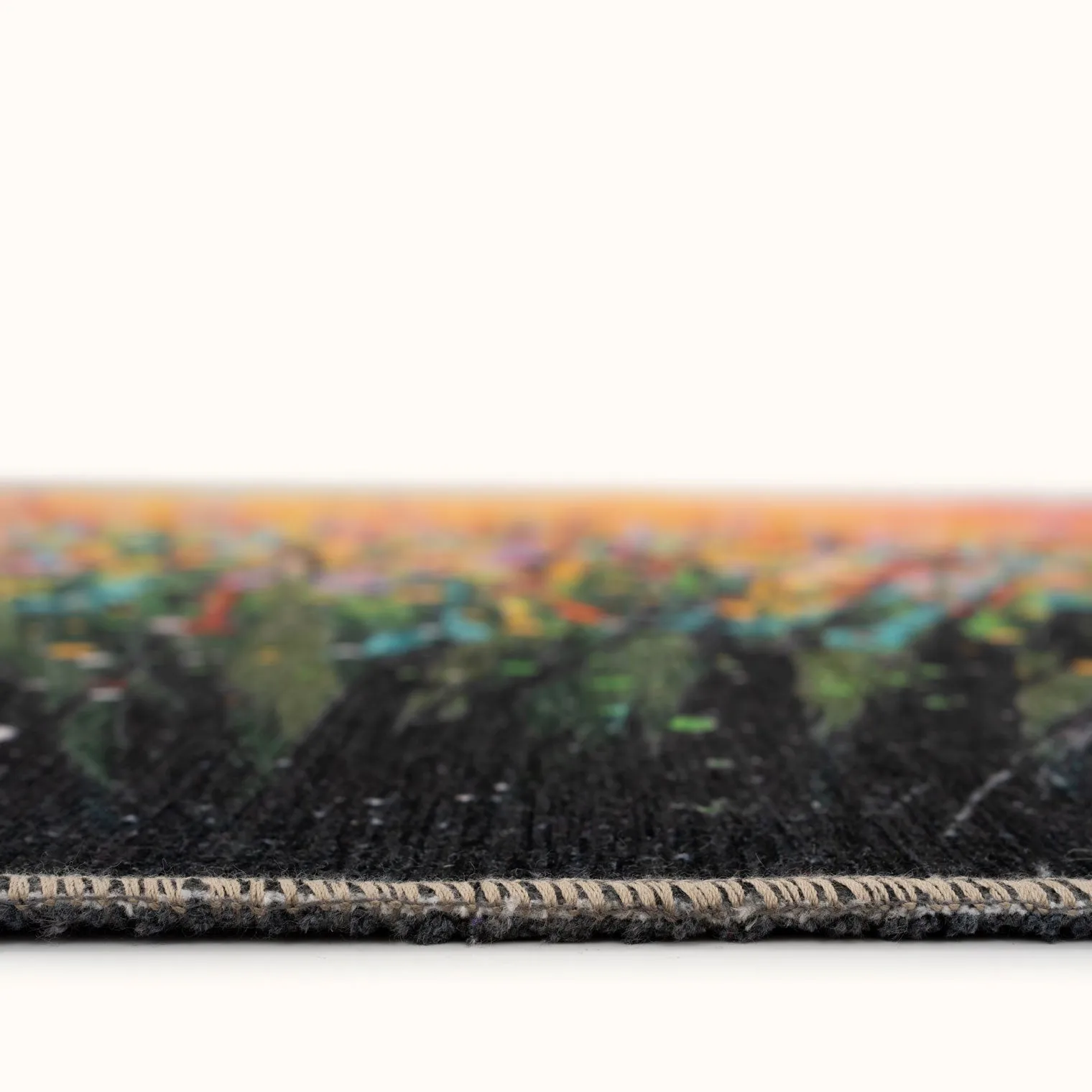 Washable Wild Flowers Designer Rug - Secret Garden