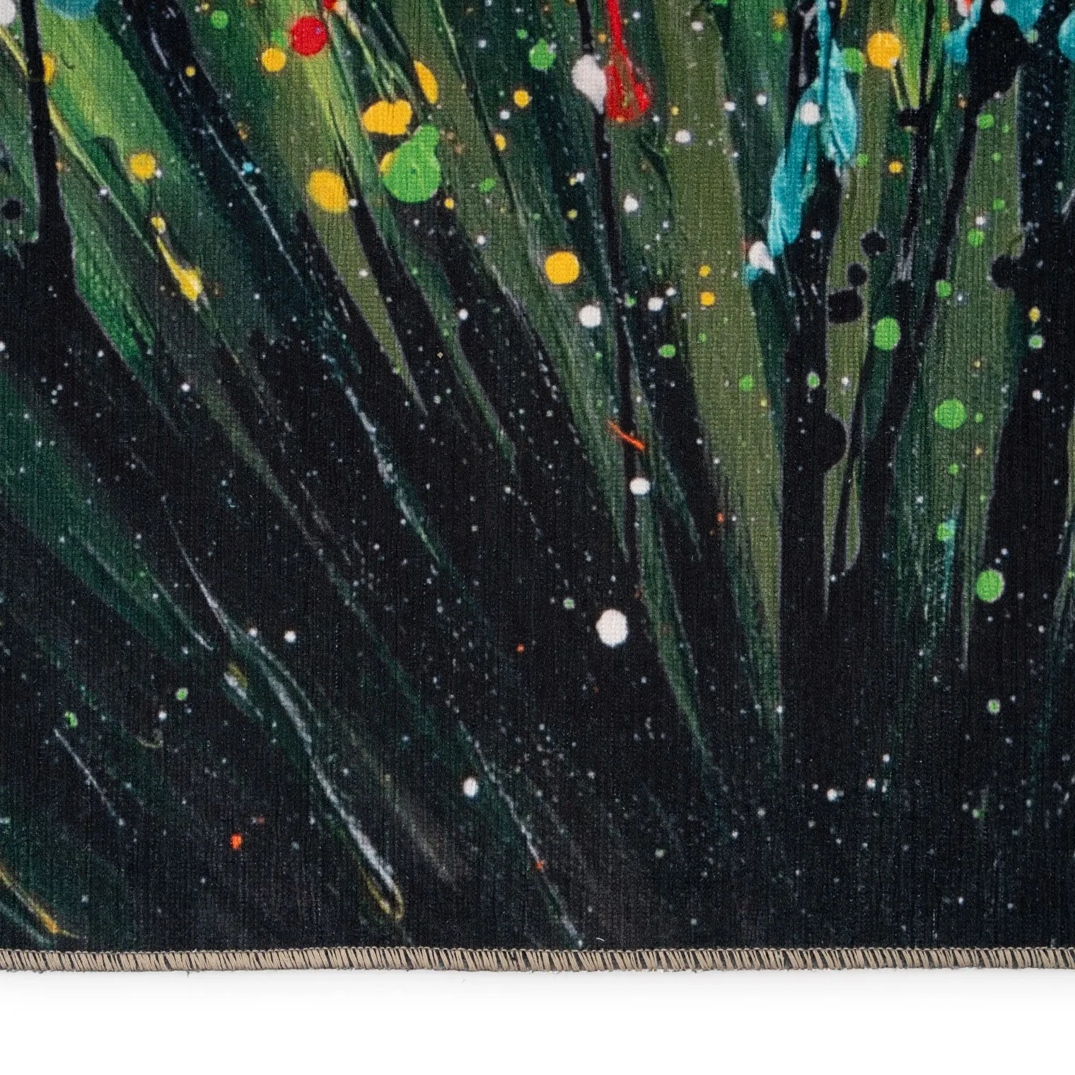 Washable Wild Flowers Designer Rug - Secret Garden