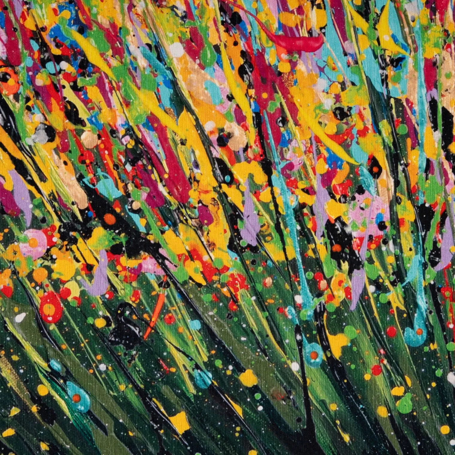 Washable Wild Flowers Designer Rug - Secret Garden