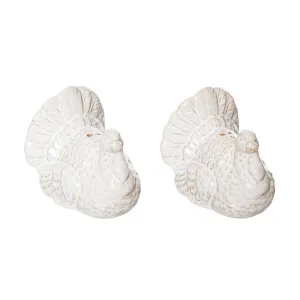 White Turkey, S&P Shakers, Set of 2