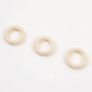 WOODEN MACRAMÉ RING 47MM