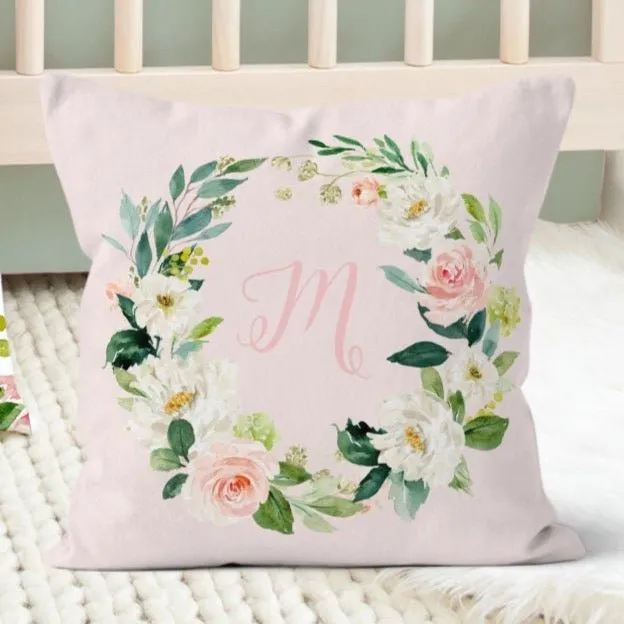 Woodland Meadows Personalized Nursery Pillow